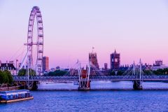 London Eye & Big Ben from Waterloo Bridge